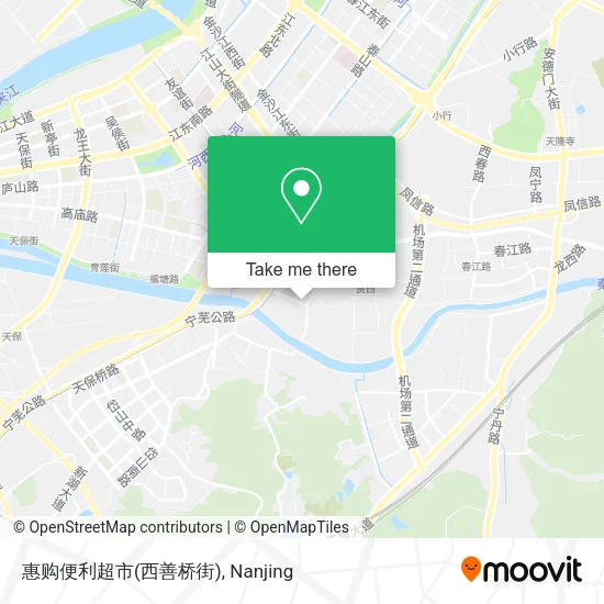 惠购便利超市(西善桥街) map