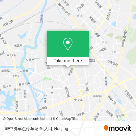 城中洗车点停车场-出入口 map