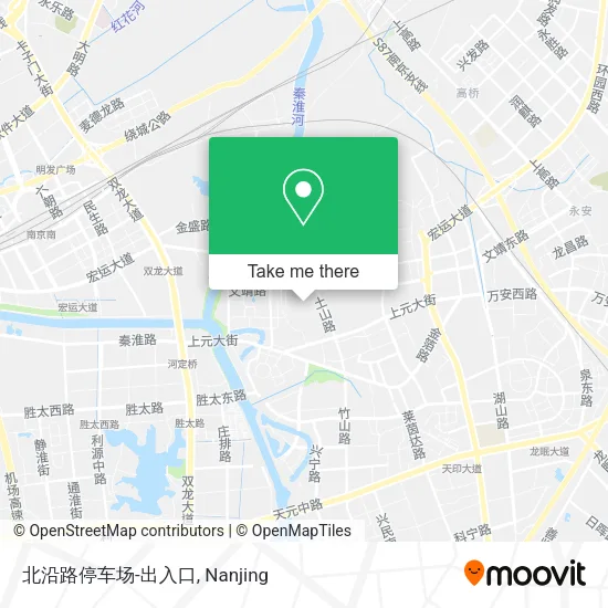 北沿路停车场-出入口 map