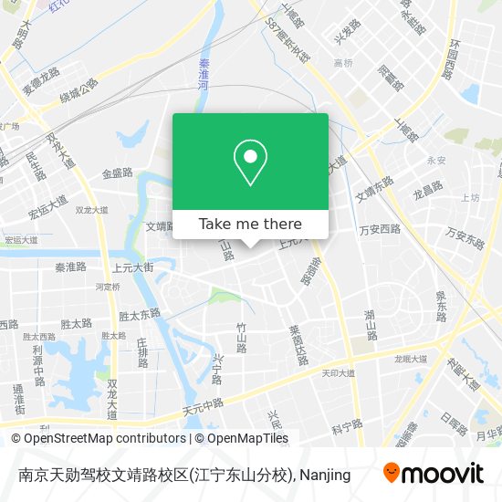 南京天勋驾校文靖路校区(江宁东山分校) map