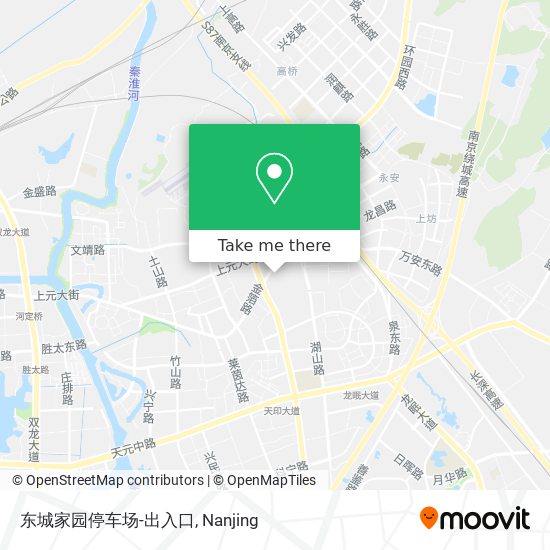 东城家园停车场-出入口 map