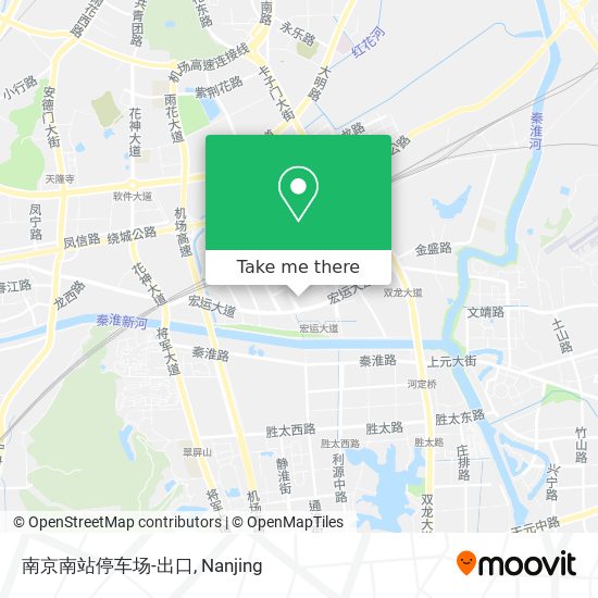 南京南站停车场-出口 map
