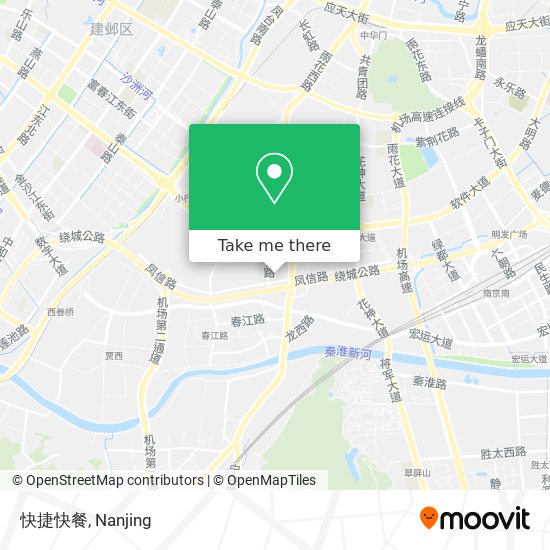 快捷快餐 map