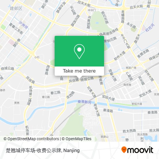 楚翘城停车场-收费公示牌 map