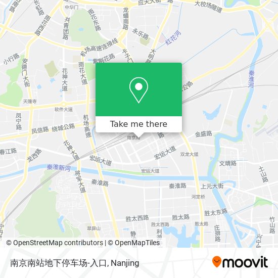 南京南站地下停车场-入口 map