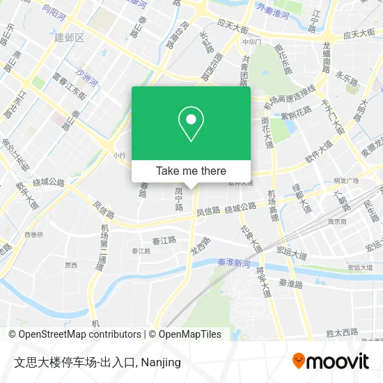 文思大楼停车场-出入口 map