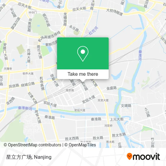 星立方广场 map