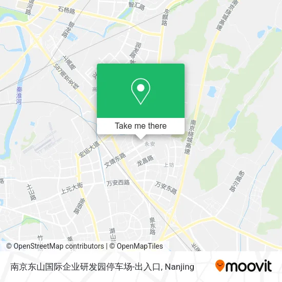 南京东山国际企业研发园停车场-出入口 map