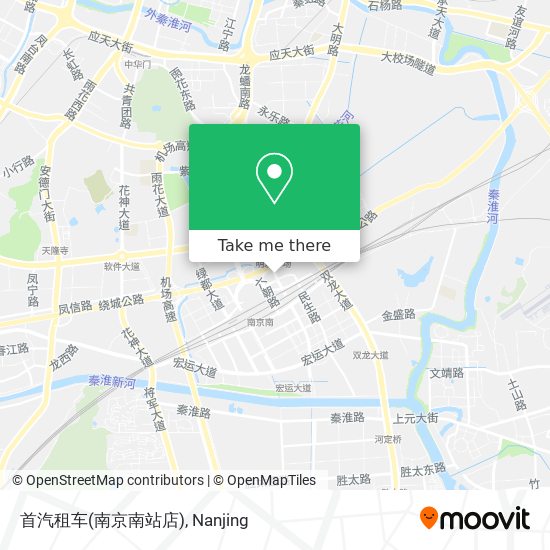 首汽租车(南京南站店) map