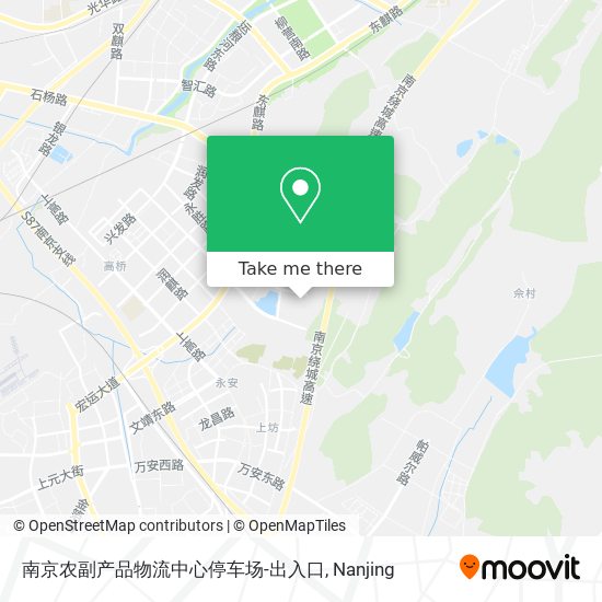 南京农副产品物流中心停车场-出入口 map