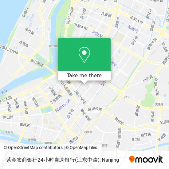 紫金农商银行24小时自助银行(江东中路) map