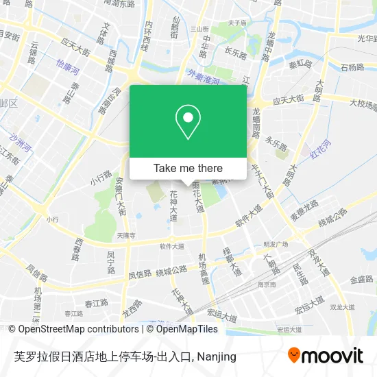 芙罗拉假日酒店地上停车场-出入口 map