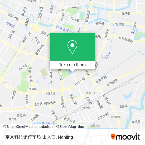 南京科技馆停车场-出入口 map
