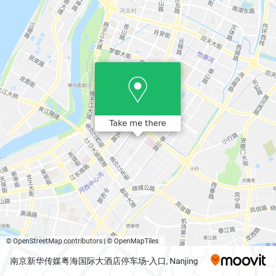 南京新华传媒粤海国际大酒店停车场-入口 map