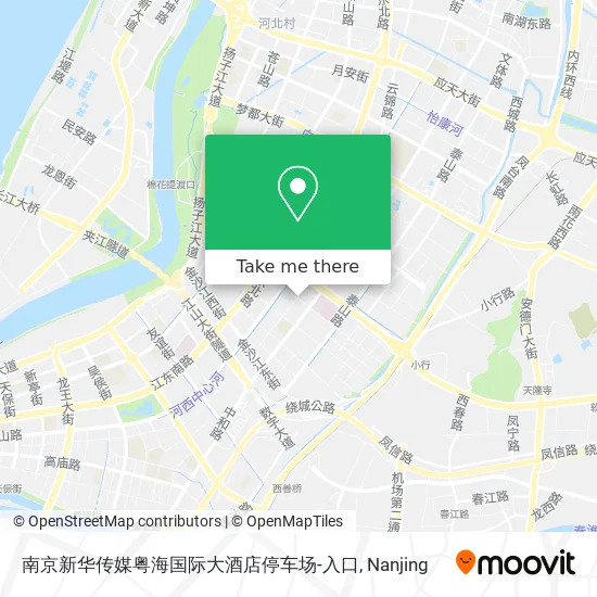 南京新华传媒粤海国际大酒店停车场-入口 map