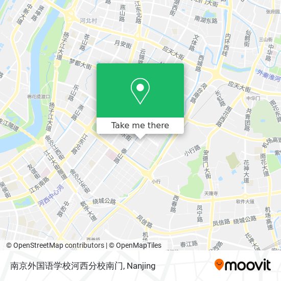 南京外国语学校河西分校南门 map