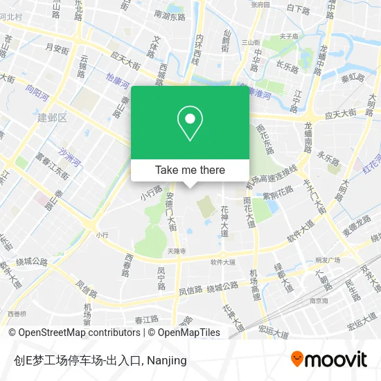 创E梦工场停车场-出入口 map