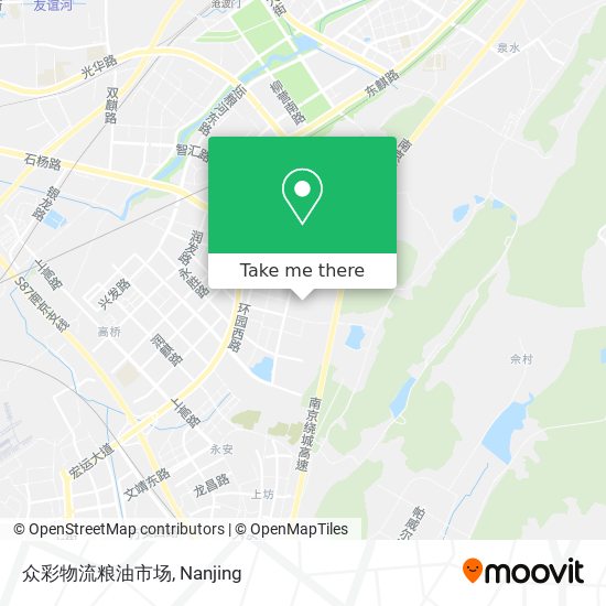 众彩物流粮油市场 map