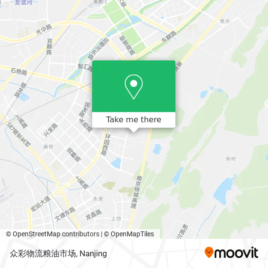 众彩物流粮油市场 map