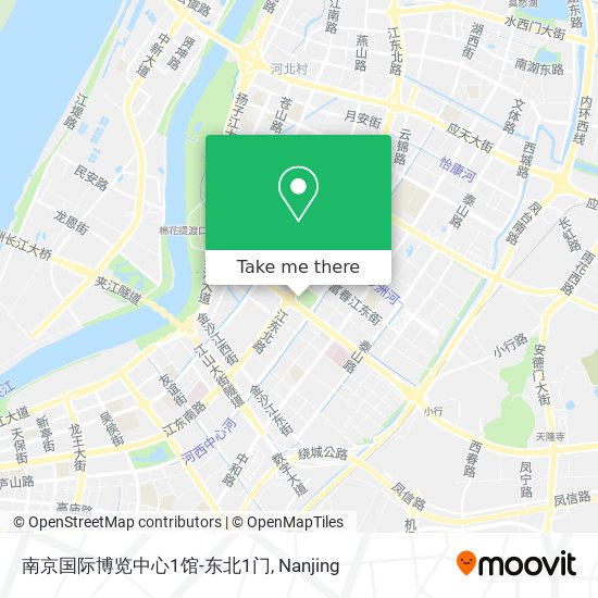 南京国际博览中心1馆-东北1门 map