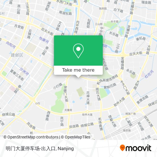 明门大厦停车场-出入口 map