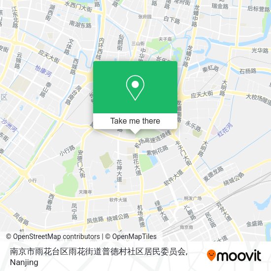 南京市雨花台区雨花街道普德村社区居民委员会 map
