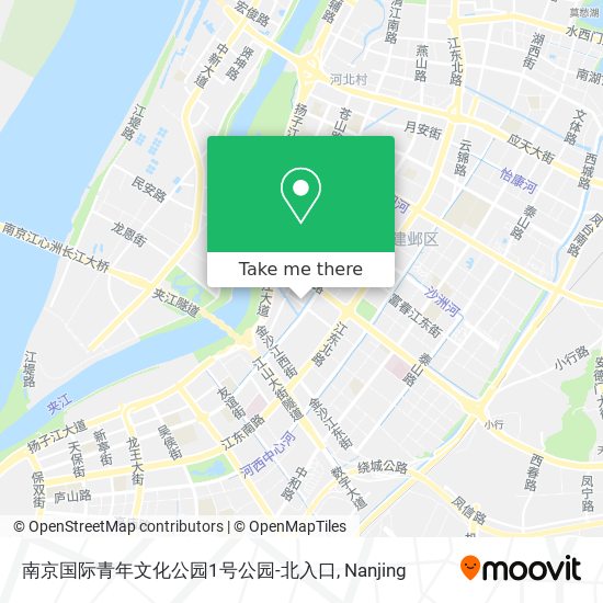 南京国际青年文化公园1号公园-北入口 map