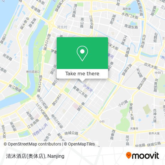 清沐酒店(奥体店) map