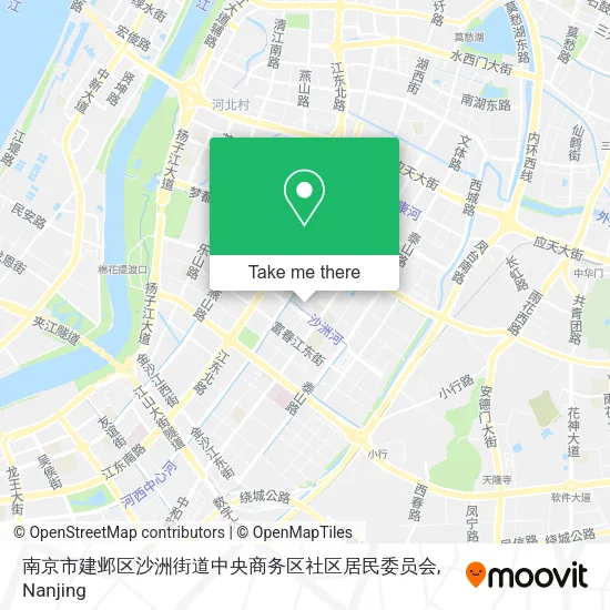 南京市建邺区沙洲街道中央商务区社区居民委员会 map