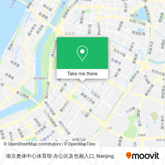 南京奥体中心体育馆-办公区及包厢入口 map