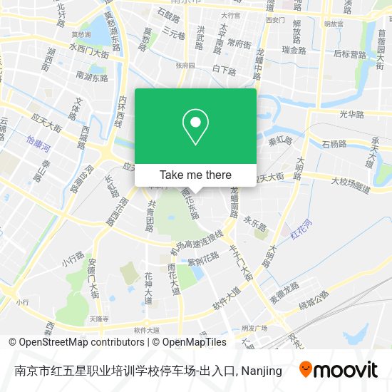 南京市红五星职业培训学校停车场-出入口 map