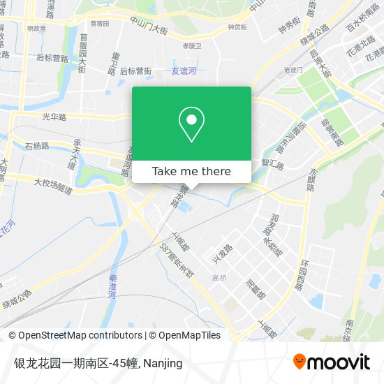 银龙花园一期南区-45幢 map