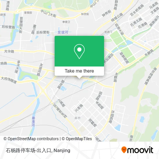 石杨路停车场-出入口 map