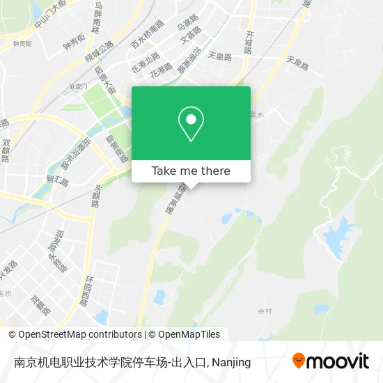 南京机电职业技术学院停车场-出入口 map
