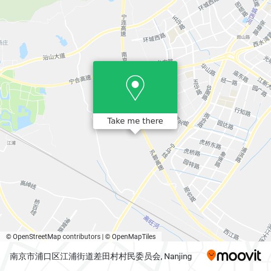 南京市浦口区江浦街道差田村村民委员会 map