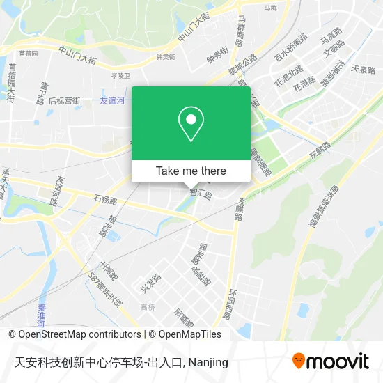 天安科技创新中心停车场-出入口 map