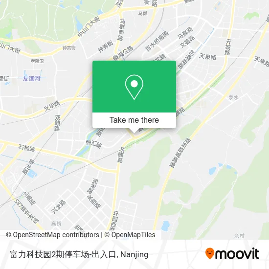 富力科技园2期停车场-出入口 map