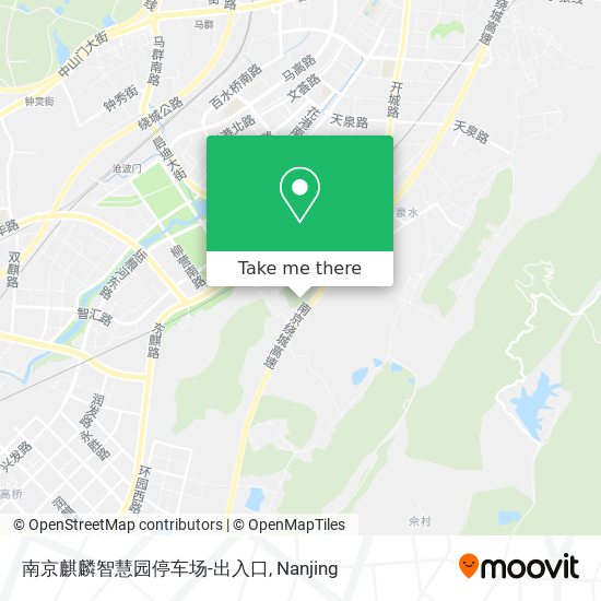 南京麒麟智慧园停车场-出入口 map