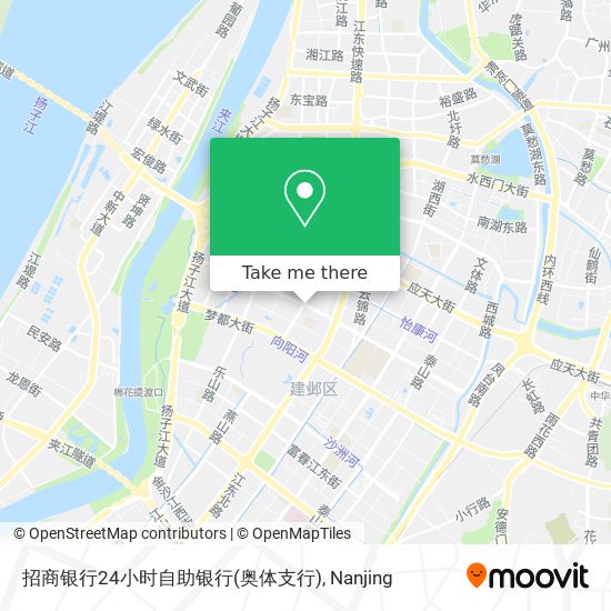 招商银行24小时自助银行(奥体支行) map