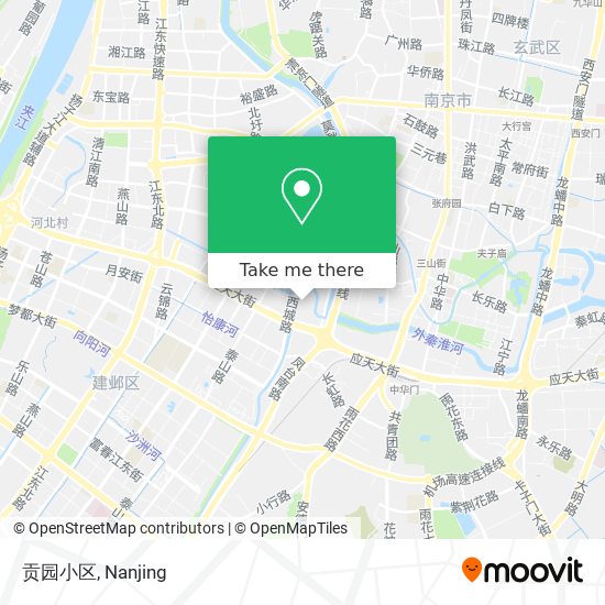 贡园小区 map