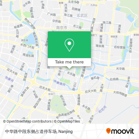 中华路中段东侧占道停车场 map
