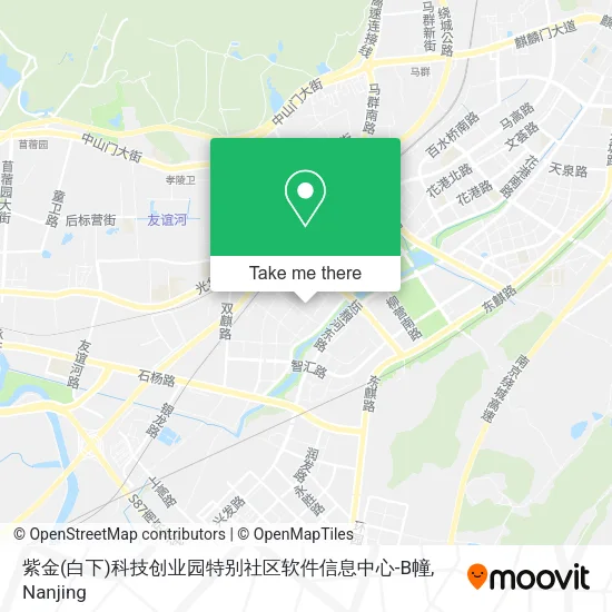 紫金(白下)科技创业园特别社区软件信息中心-B幢 map