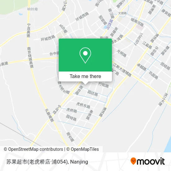 苏果超市(老虎桥店·浦054) map