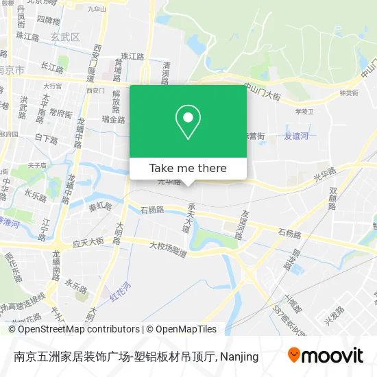 南京五洲家居装饰广场-塑铝板材吊顶厅 map
