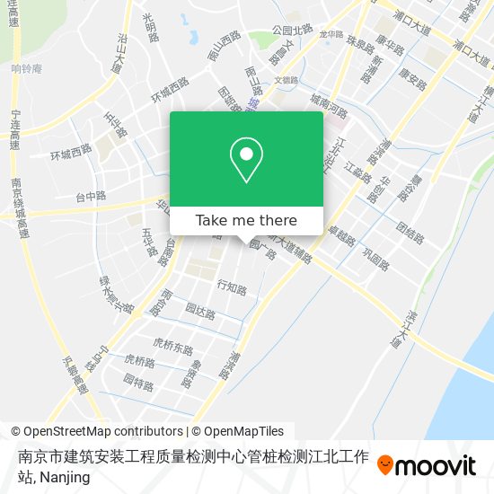 南京市建筑安装工程质量检测中心管桩检测江北工作站 map