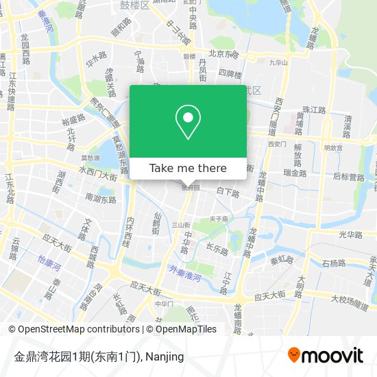 金鼎湾花园1期(东南1门) map