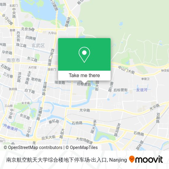 南京航空航天大学综合楼地下停车场-出入口 map