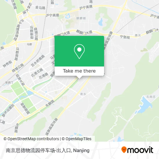 南京思德物流园停车场-出入口 map