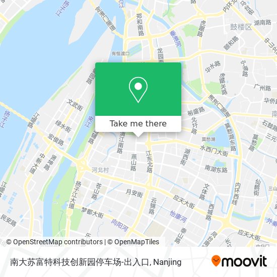 南大苏富特科技创新园停车场-出入口 map