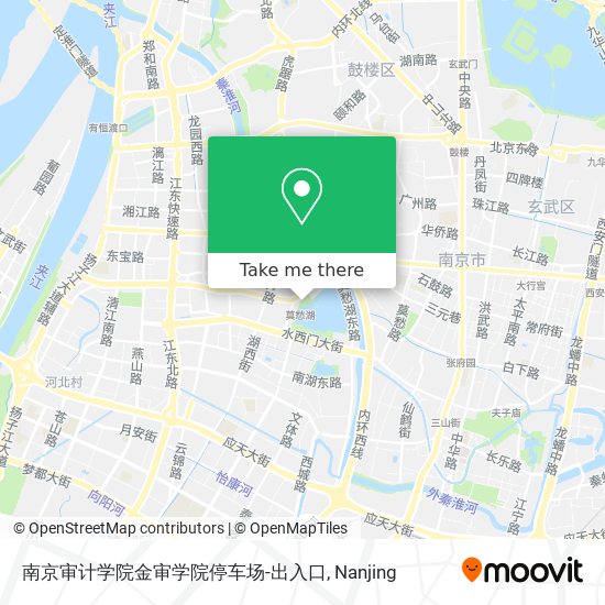 南京审计学院金审学院停车场-出入口 map